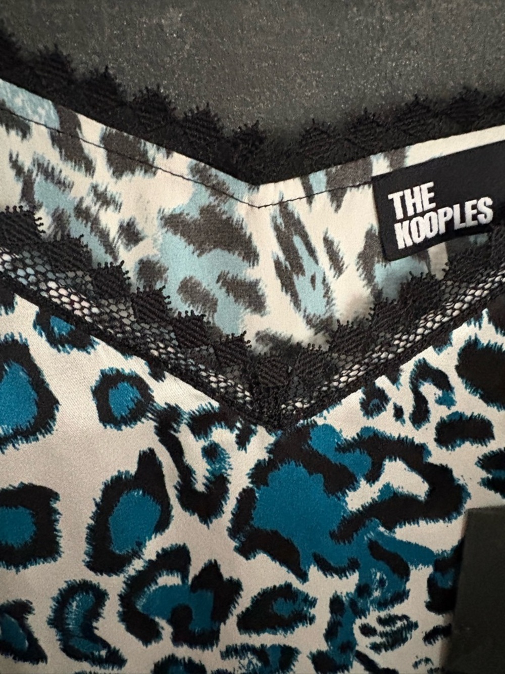 The Kooples 100% Silk Leopard Print Lace Slip Dress – Size EU 1 / XS-S – NWT - Picture 8 of 9